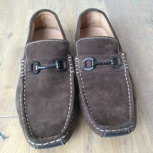 Magnanni suede driving moccasin
